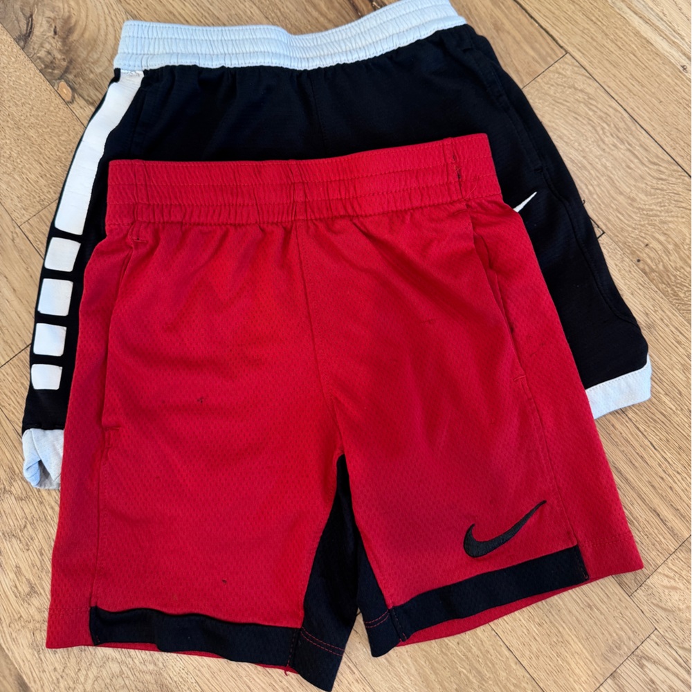 Nike Kids Shorts Bundle • 2 Pair Red/Black Shorts • GUC